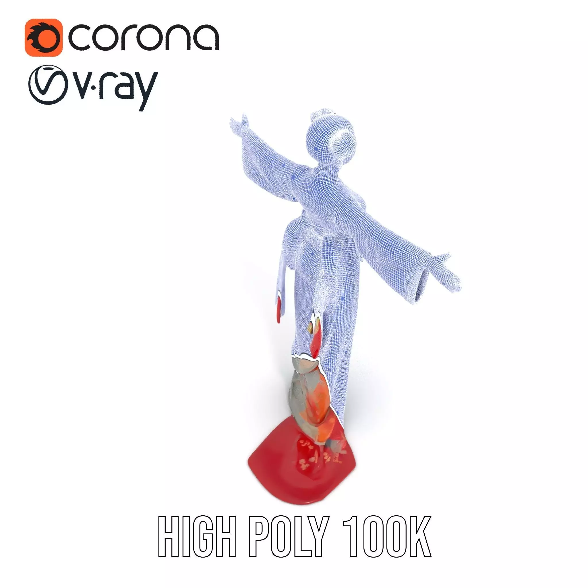 Elegant Kimono Attire model pack Low-poly 3D model_32