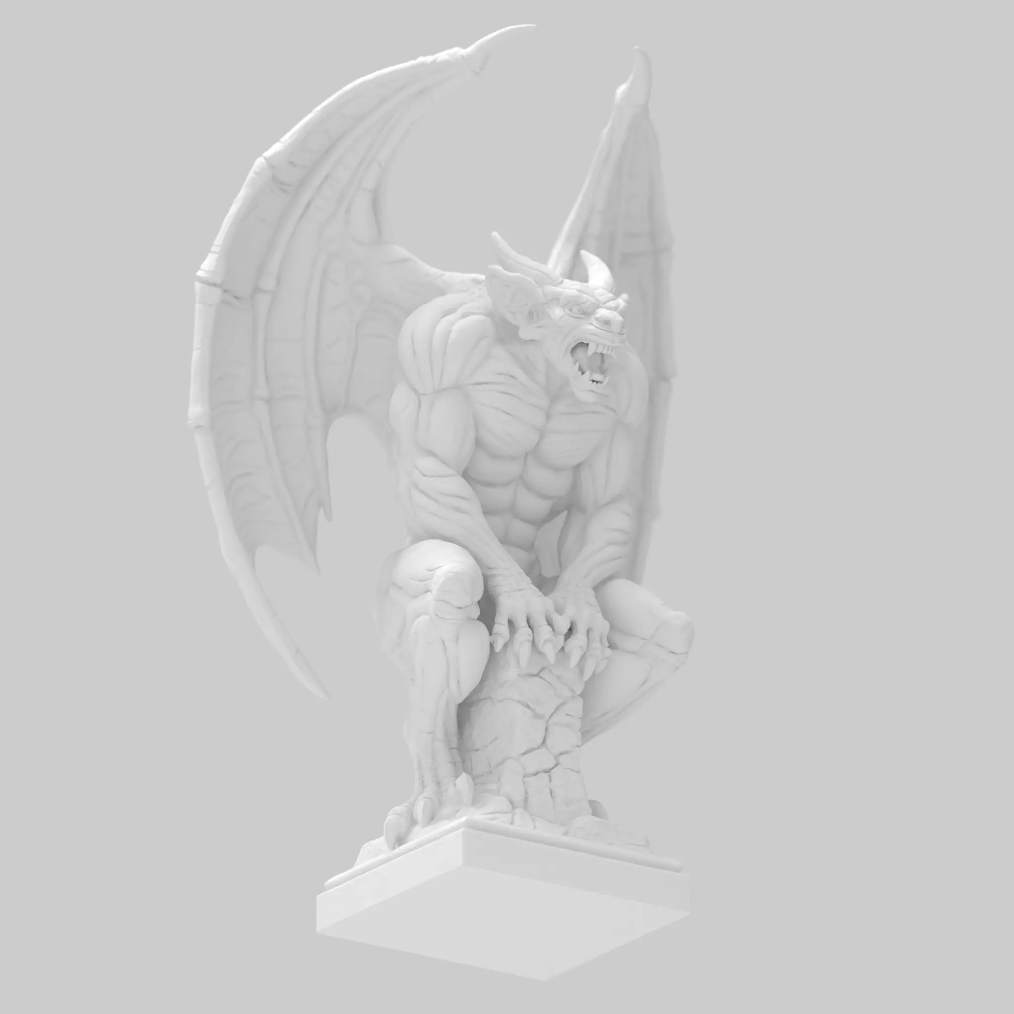 The Eternal Gargoyle 3D Print Model Challenge Halloween  3D print model_7