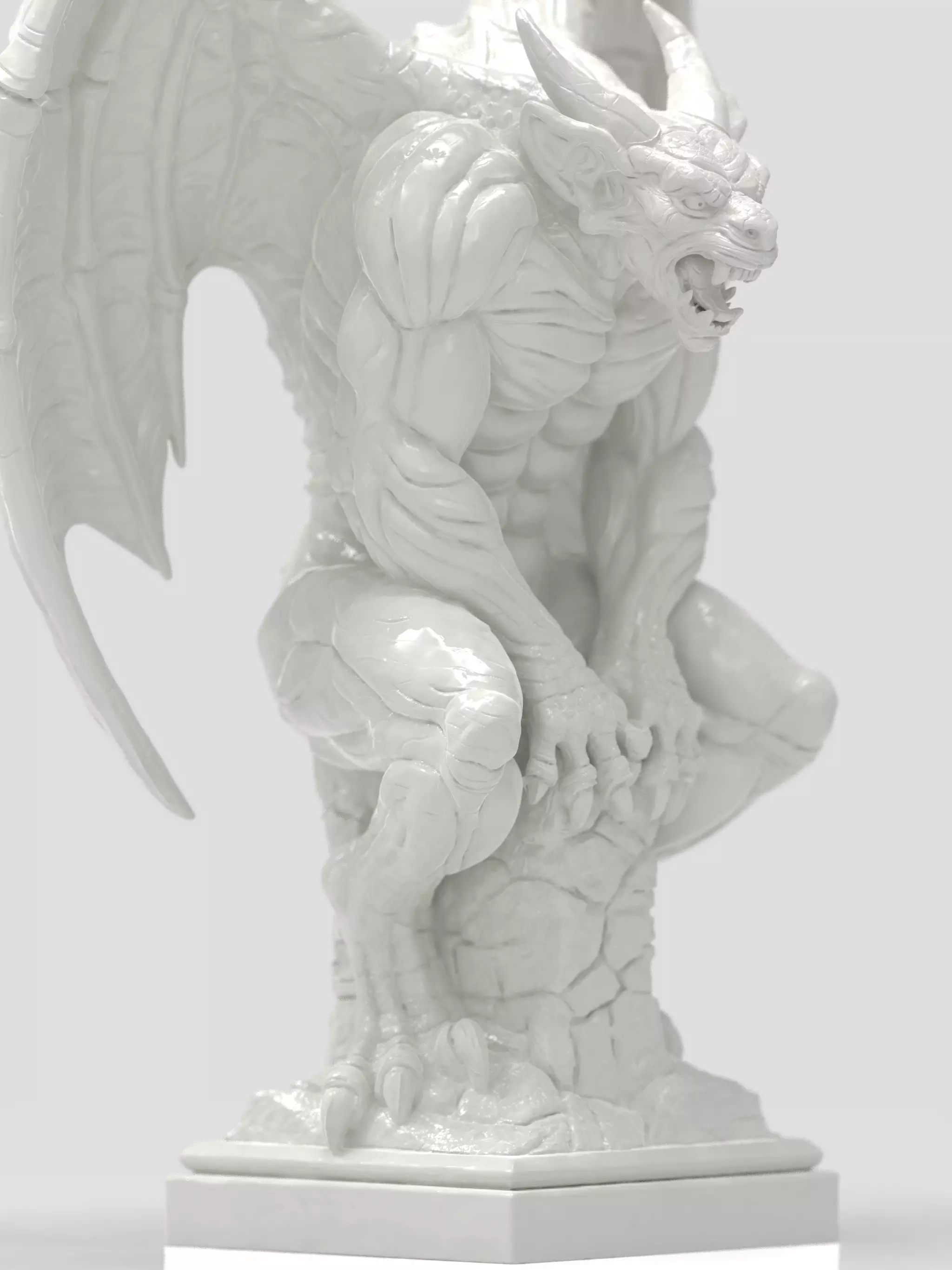 The Eternal Gargoyle 3D Print Model Challenge Halloween  3D print model_13