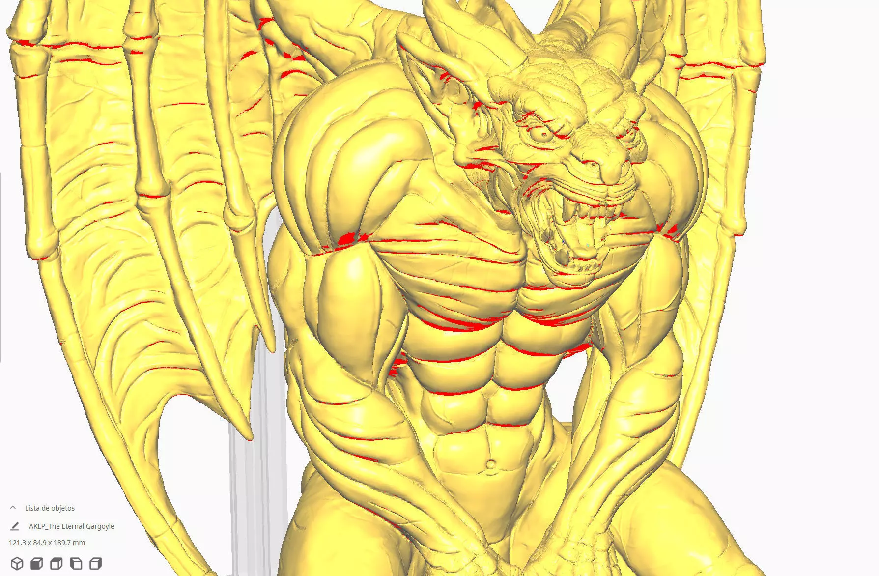 The Eternal Gargoyle 3D Print Model Challenge Halloween  3D print model_5