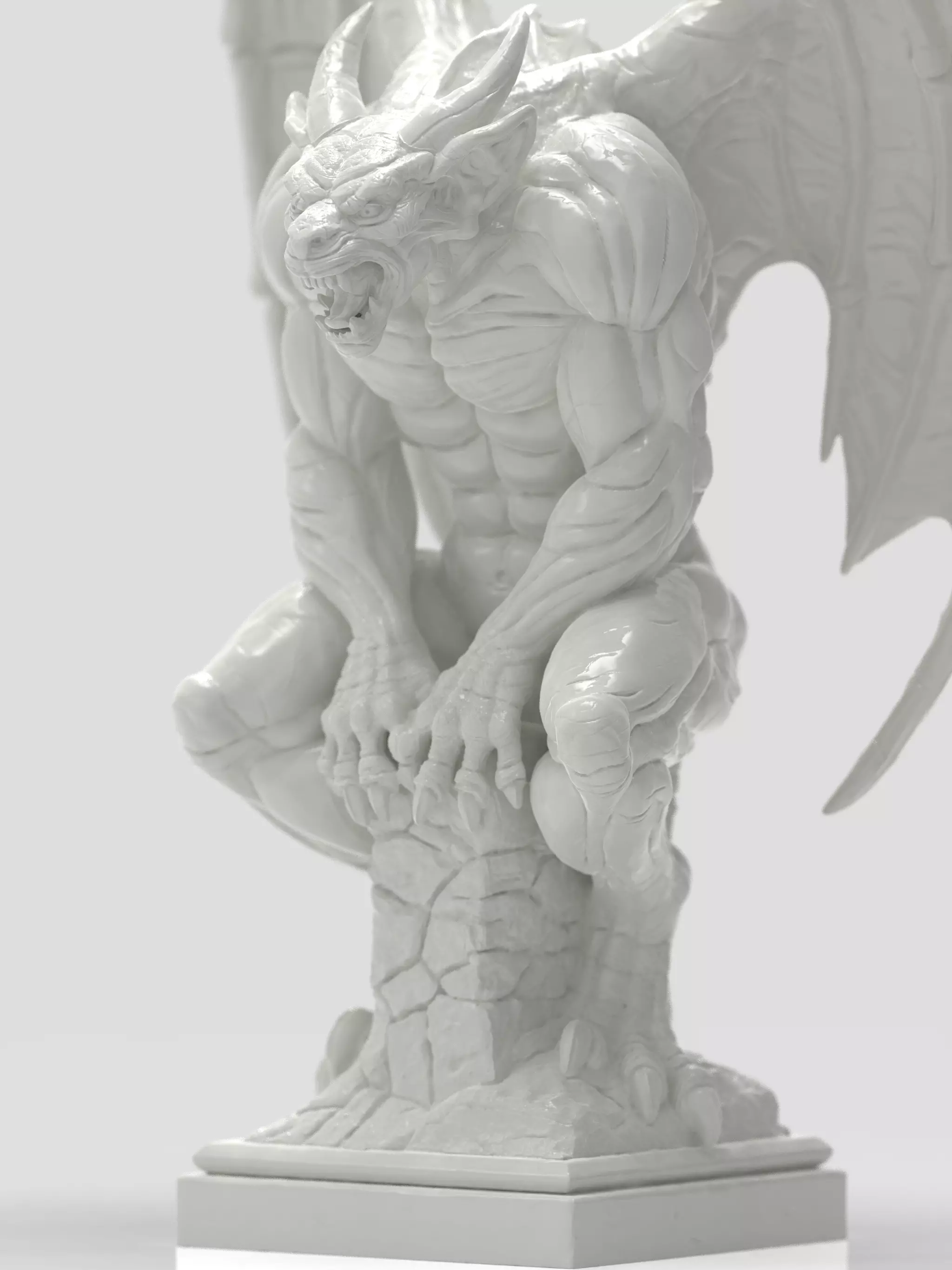 The Eternal Gargoyle 3D Print Model Challenge Halloween  3D print model_14