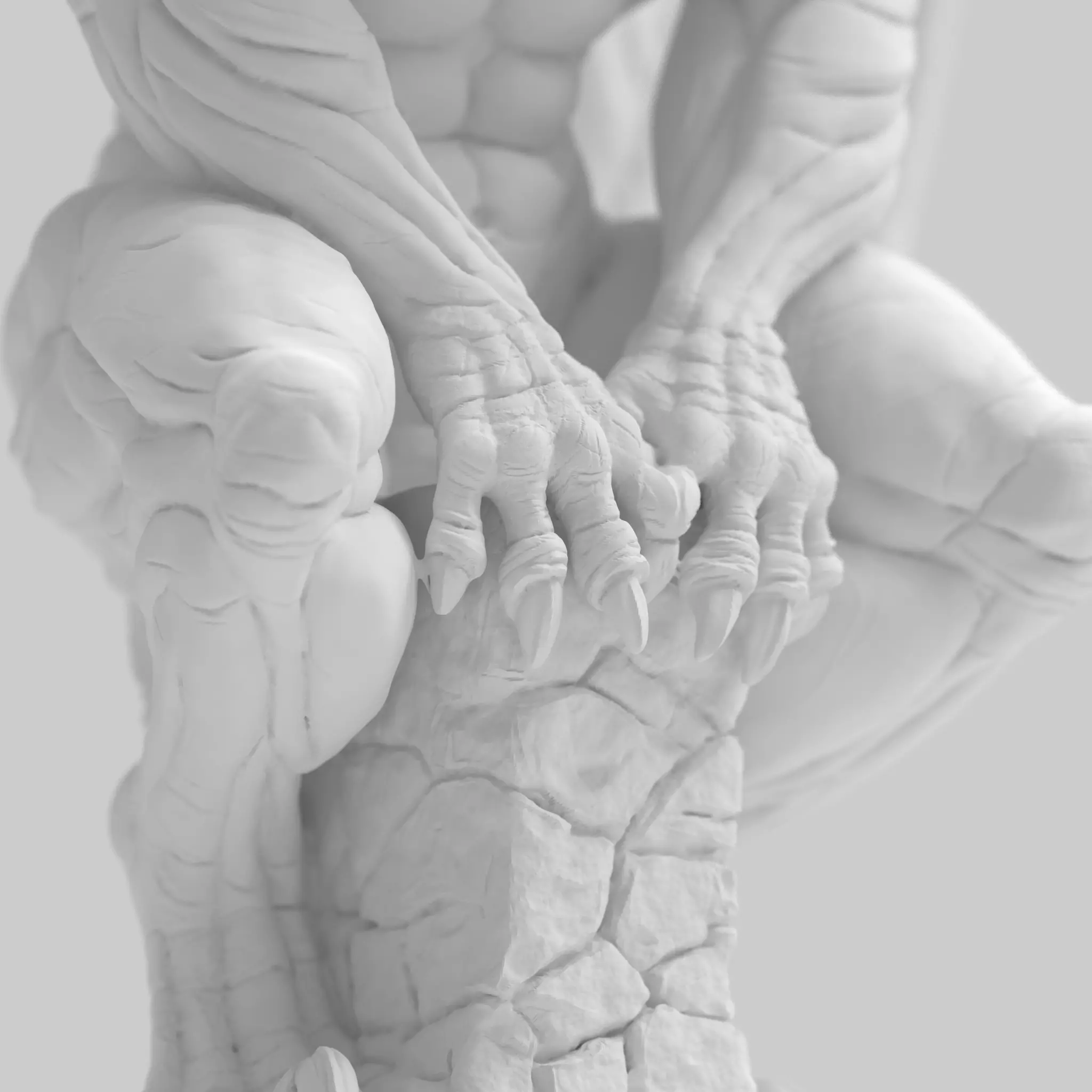 The Eternal Gargoyle 3D Print Model Challenge Halloween  3D print model_11