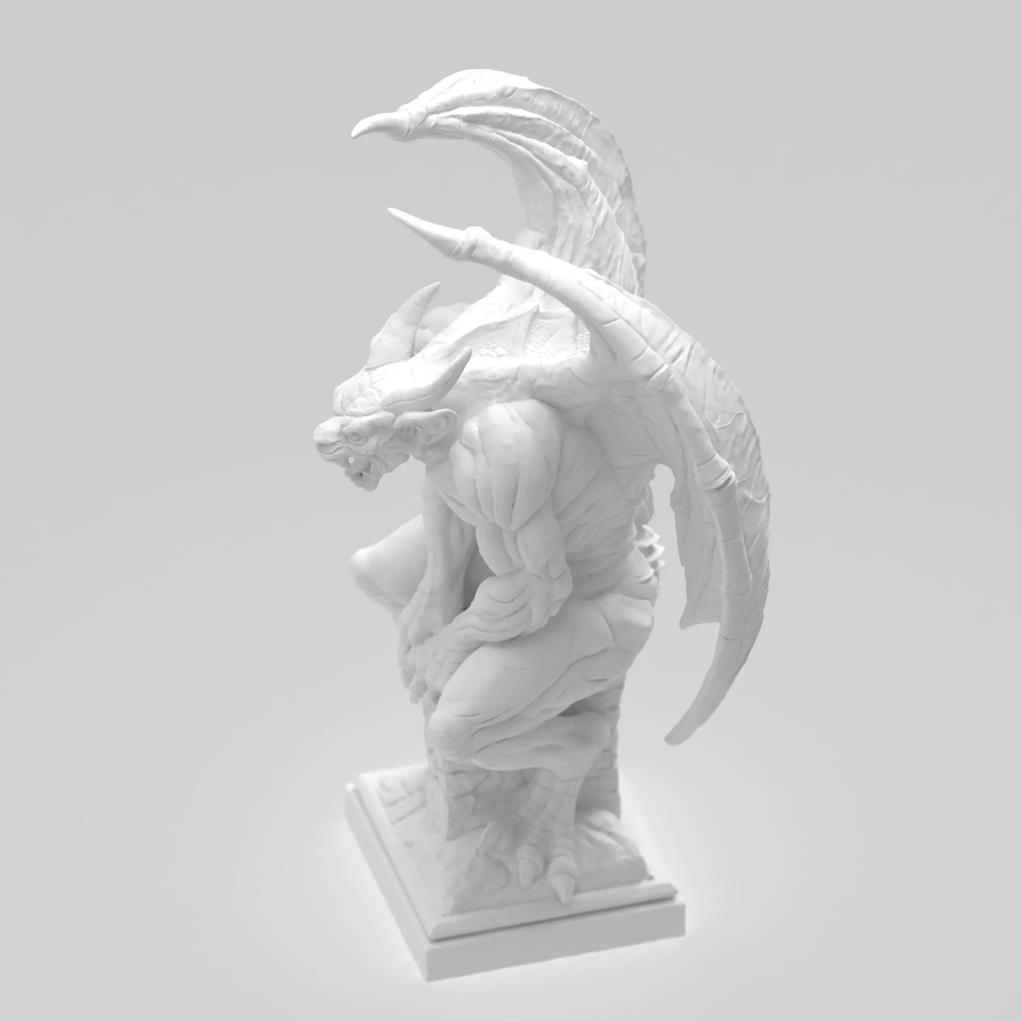 The Eternal Gargoyle 3D Print Model Challenge Halloween  3D print model_8