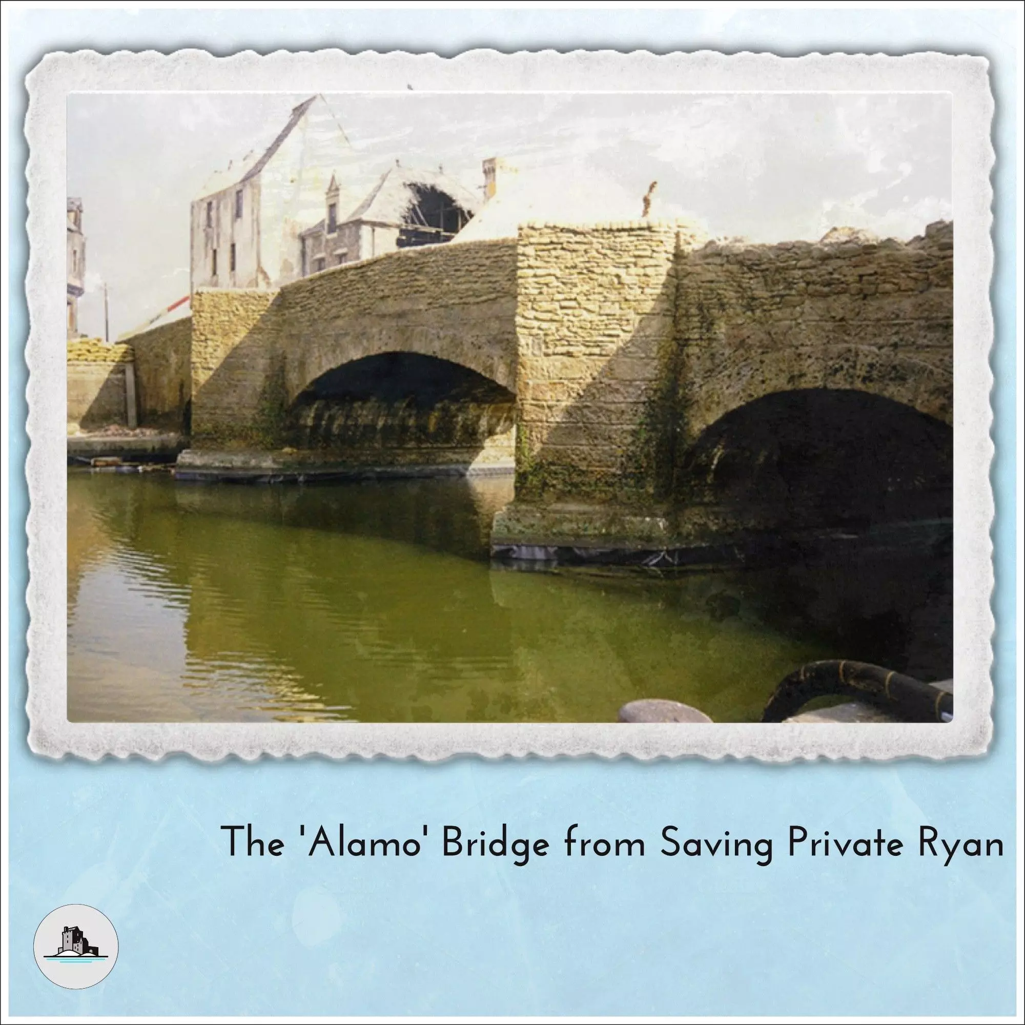 Stone bridge with four triangular pillars 2 - Modern WW2 WW1 Wor 3D print model_1