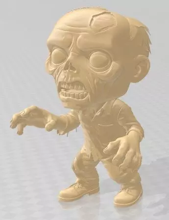 Funko - Zombie Printable Doll 3D print model_1