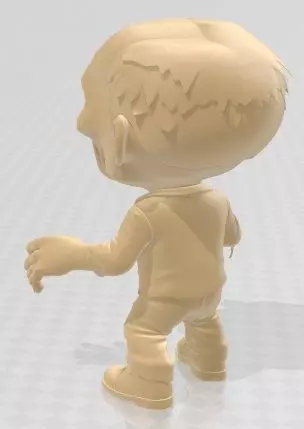 Funko - Zombie Printable Doll 3D print model_4