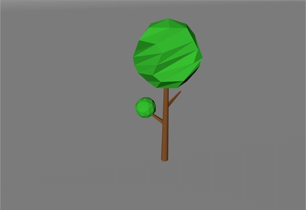 Low Poly Trees tree Low-poly 3D model_1