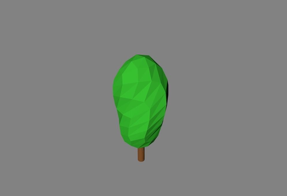 Low Poly Trees tree Low-poly 3D model_5