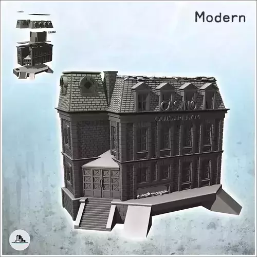 Casino of Ouistreham Caen Calvados Normandy - Modern WW2 WW1 Wor