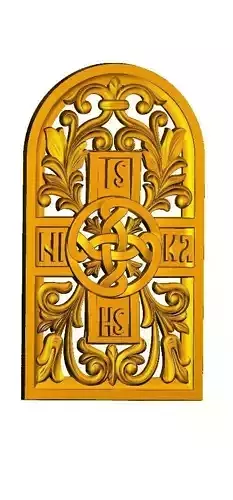 Orthodox Panel-Christian relief -3D carving