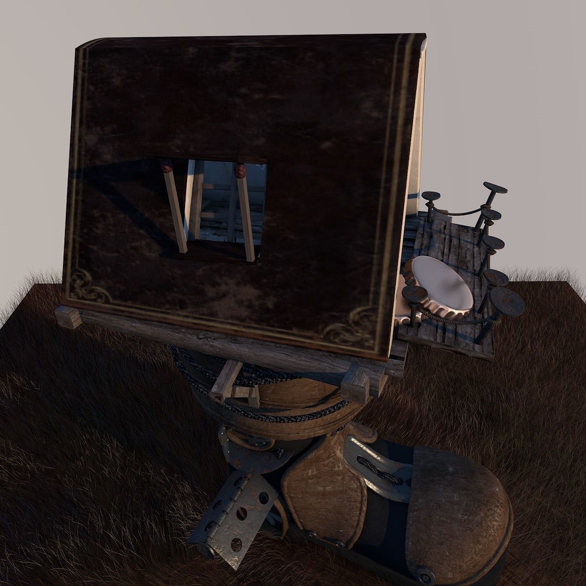 Fantasy Shoe House updated 3D model_4