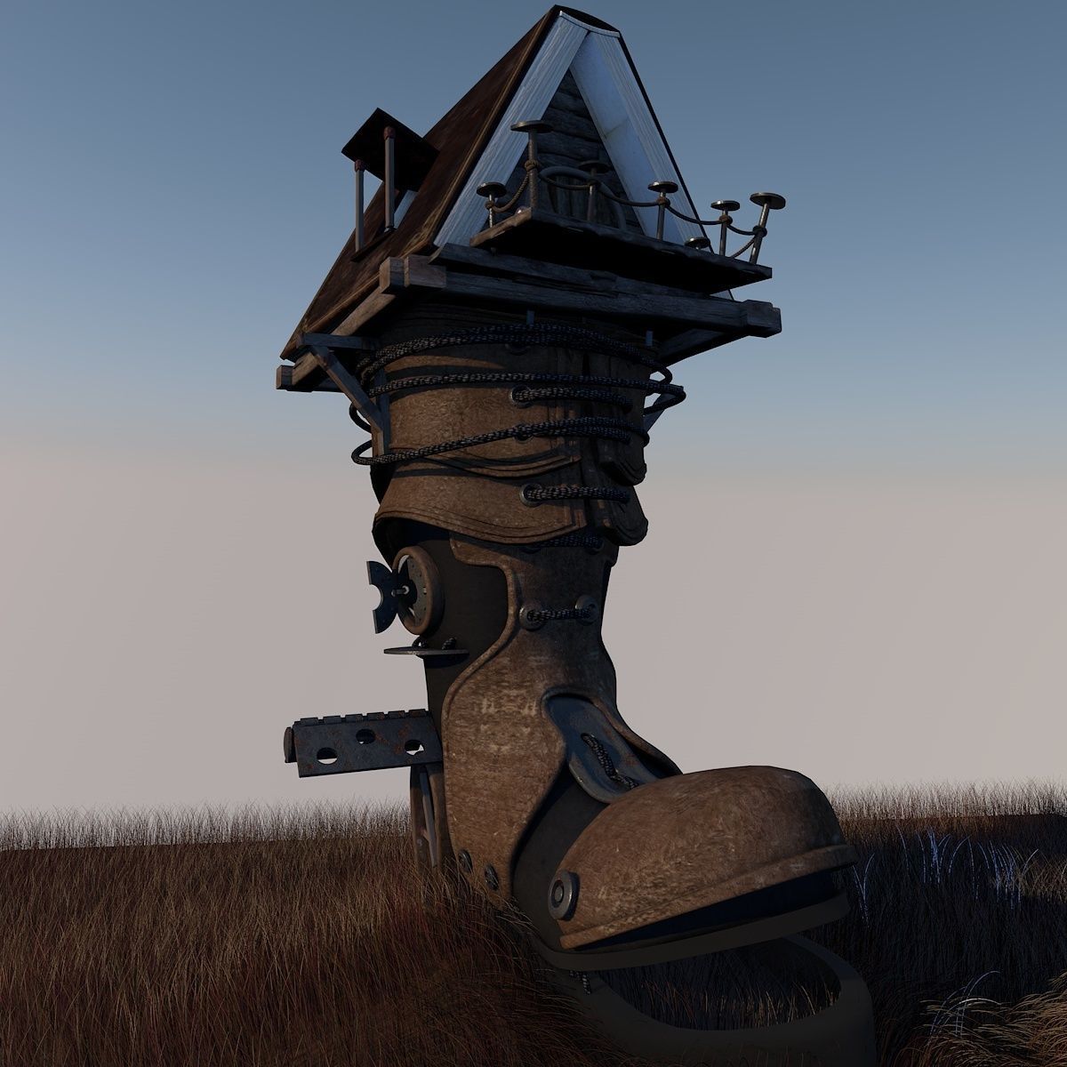 Fantasy Shoe House updated 3D model_1