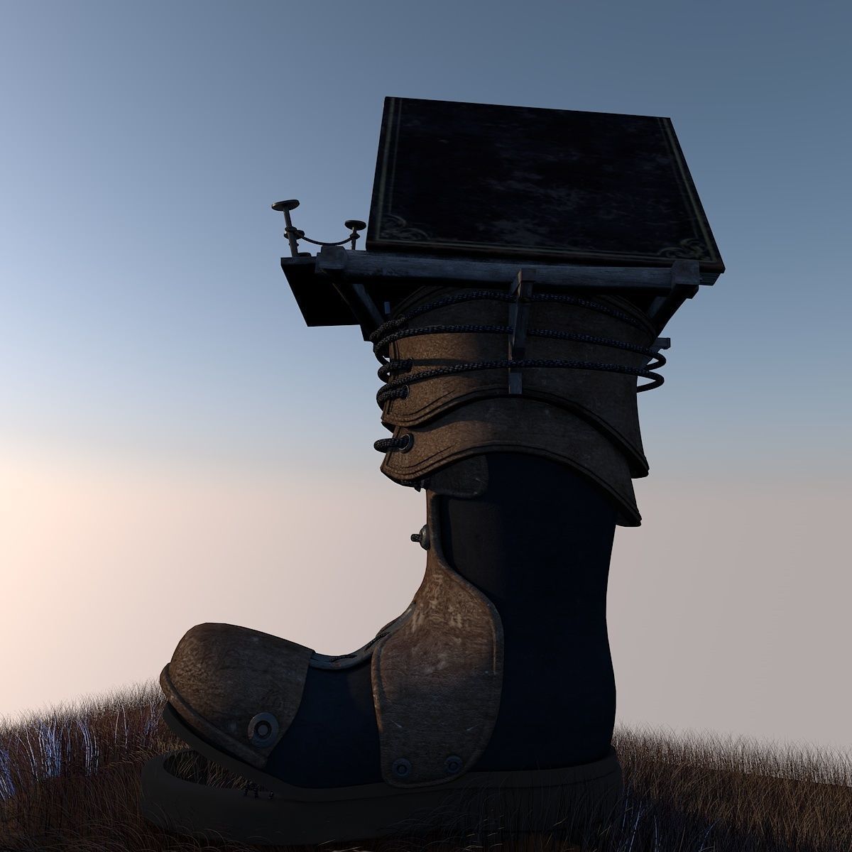 Fantasy Shoe House updated 3D model_2