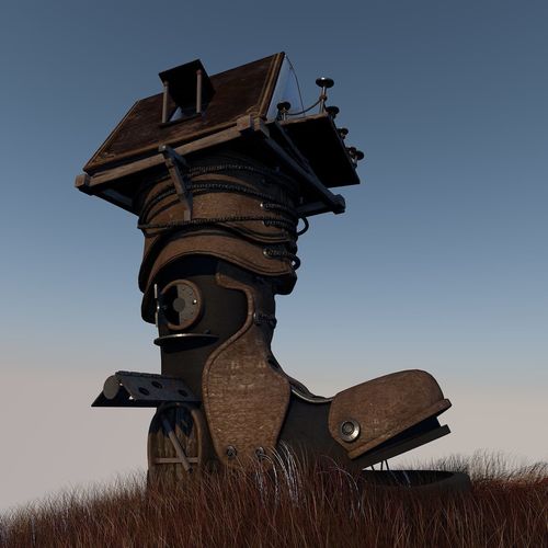 Fantasy Shoe House updated 3D model
