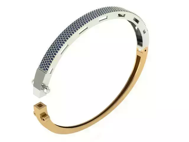 Custom Design Gold Bracelet 3D print model Custom Design Gold Bracelet 3D print model