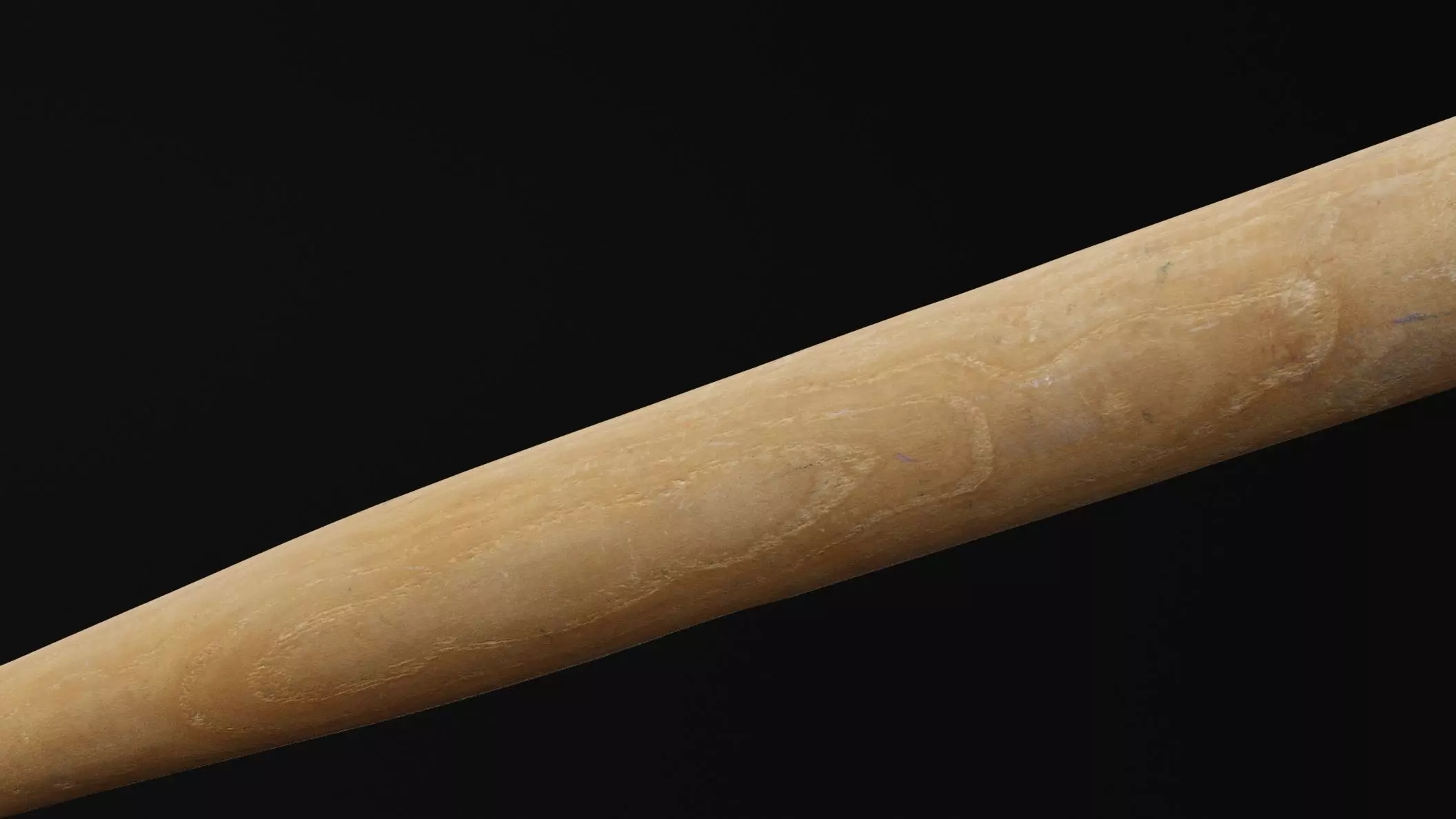Baseball Bat Low-poly 3D model_3