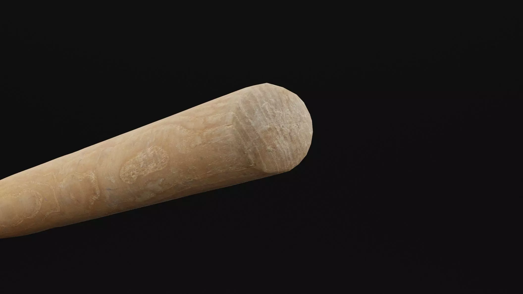 Baseball Bat Low-poly 3D model_1