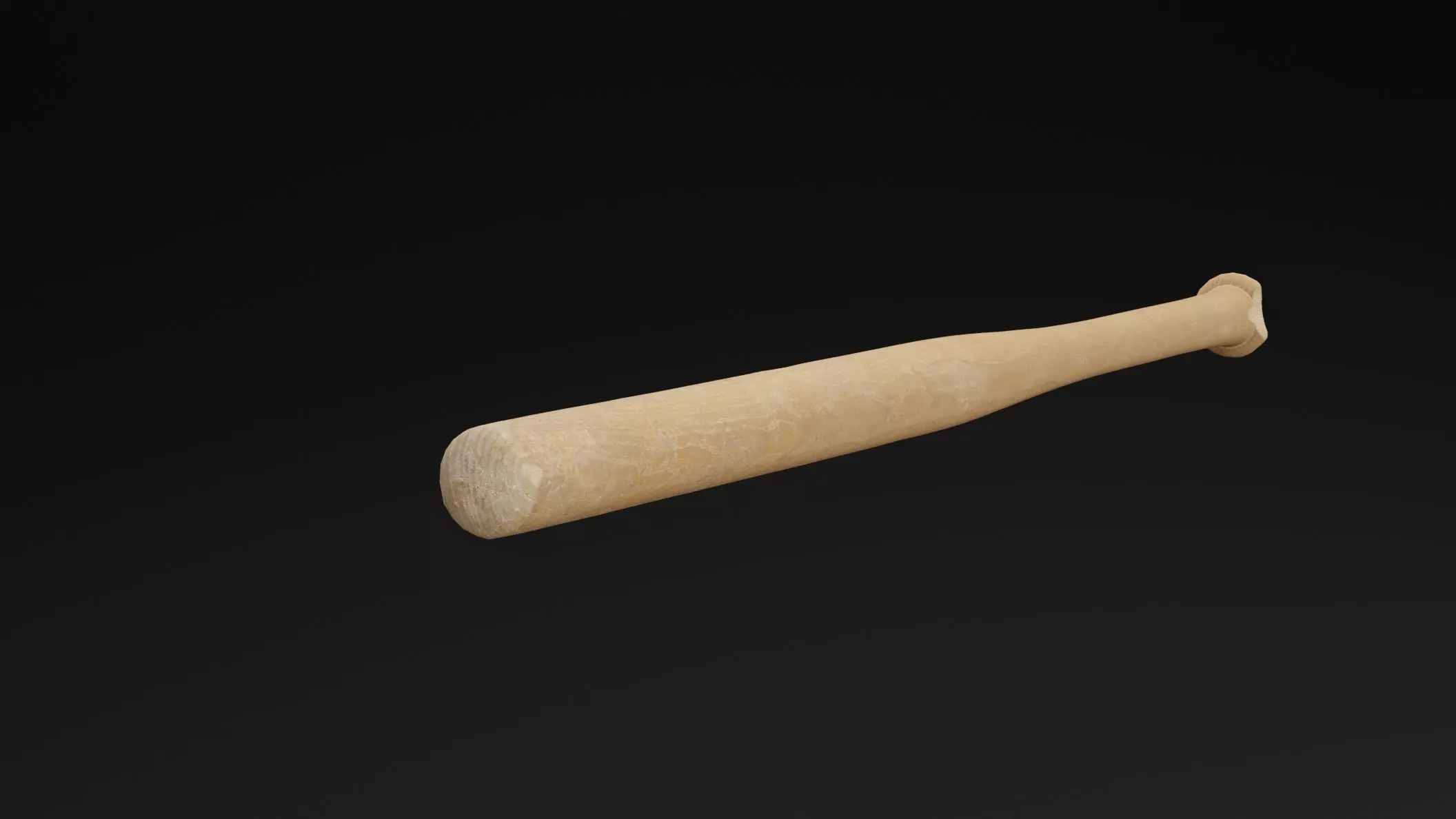 Baseball Bat Low-poly 3D model_4