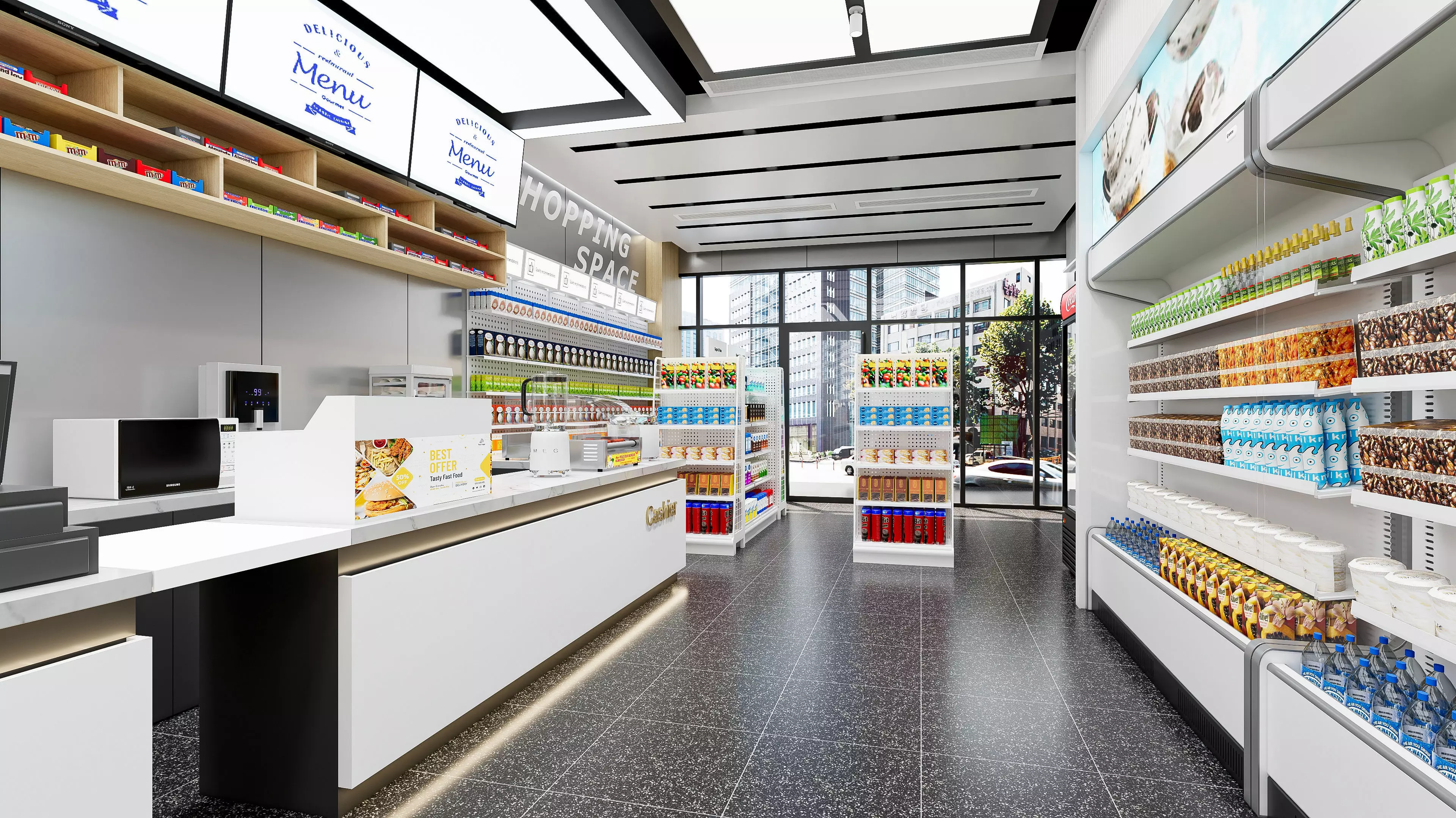 Supermarket Hypermarket Convenience Store 2 3D model_18