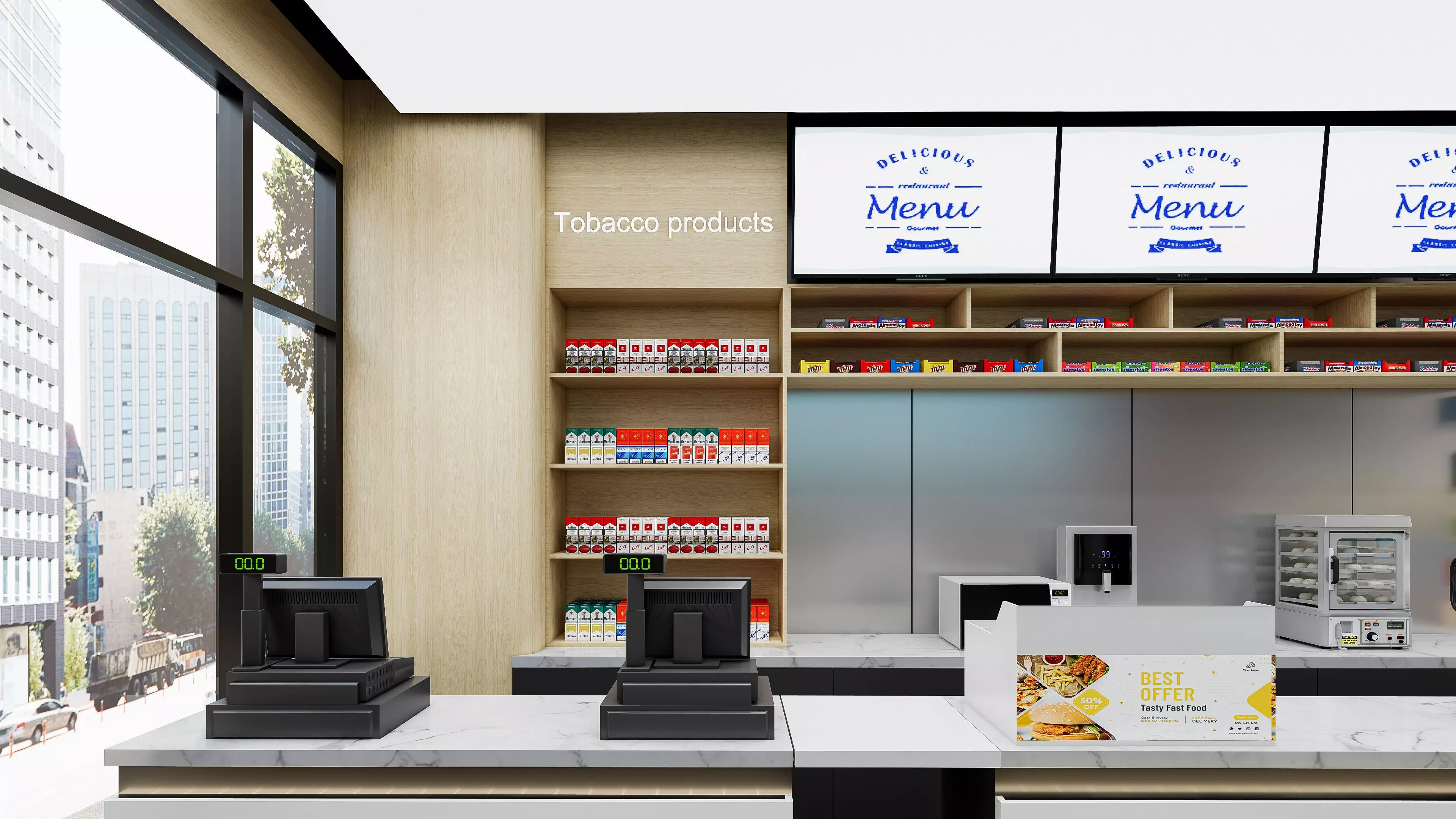 Supermarket Hypermarket Convenience Store 2 3D model_6