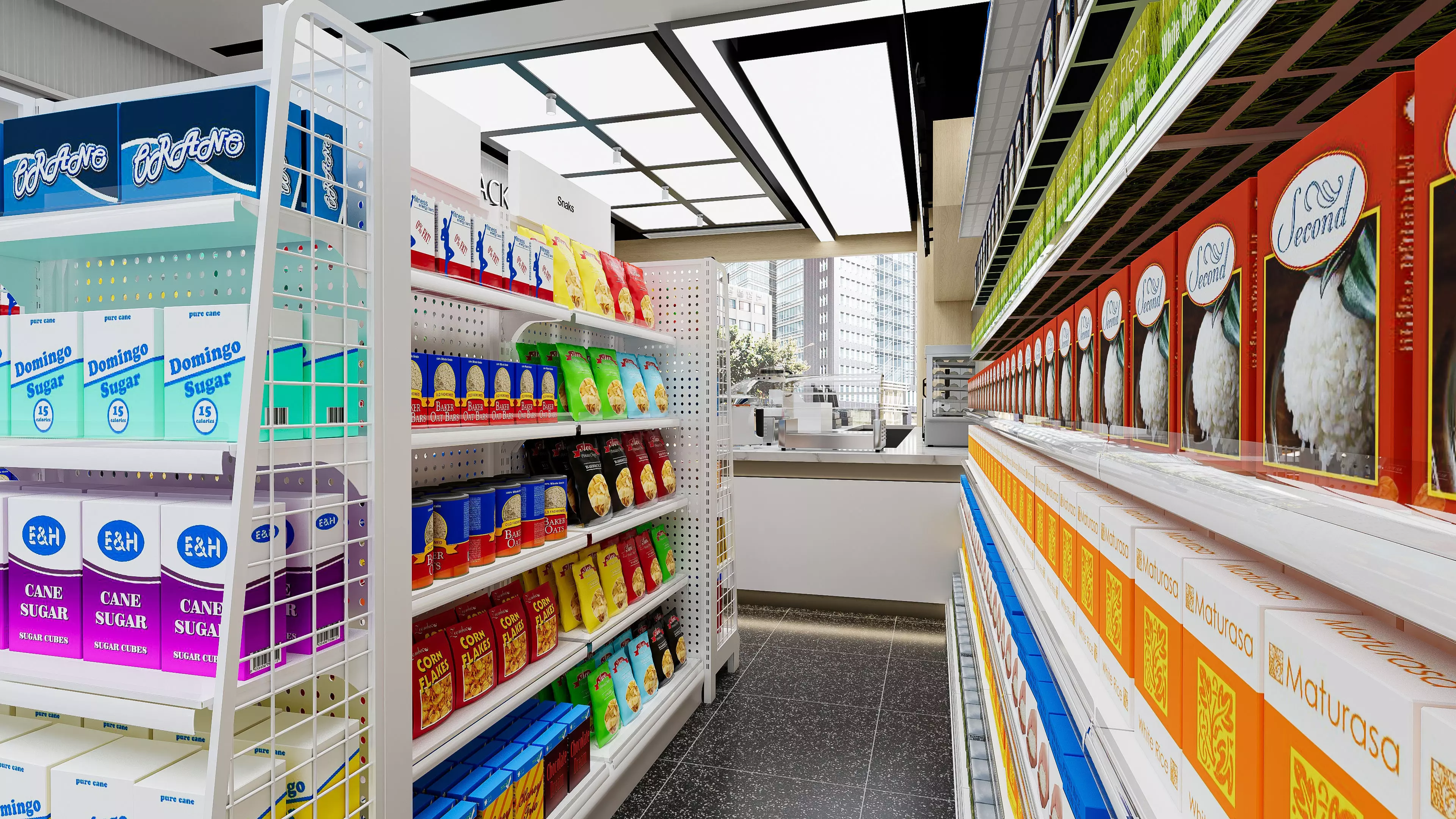 Supermarket Hypermarket Convenience Store 2 3D model_15