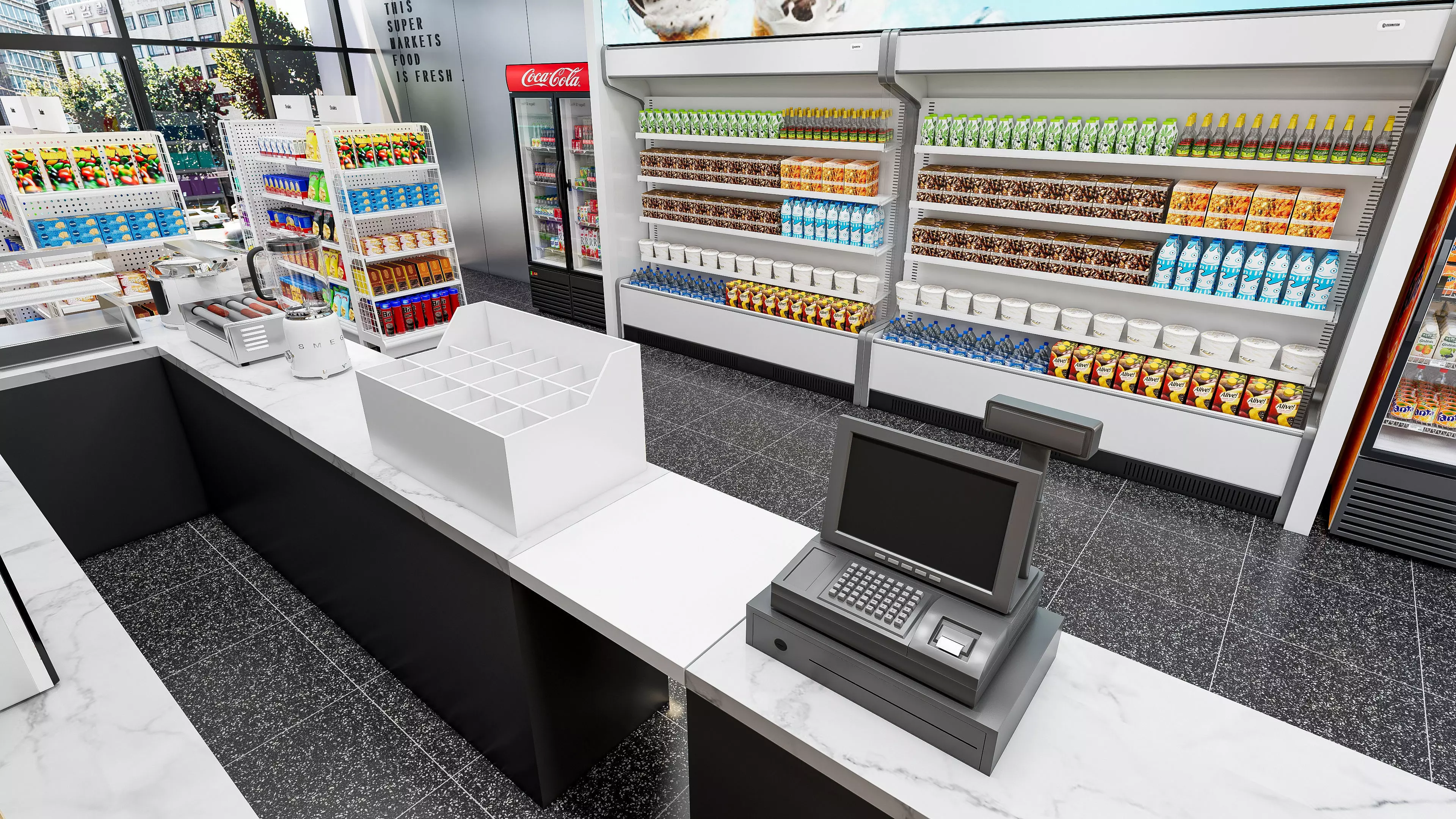 Supermarket Hypermarket Convenience Store 2 3D model_16