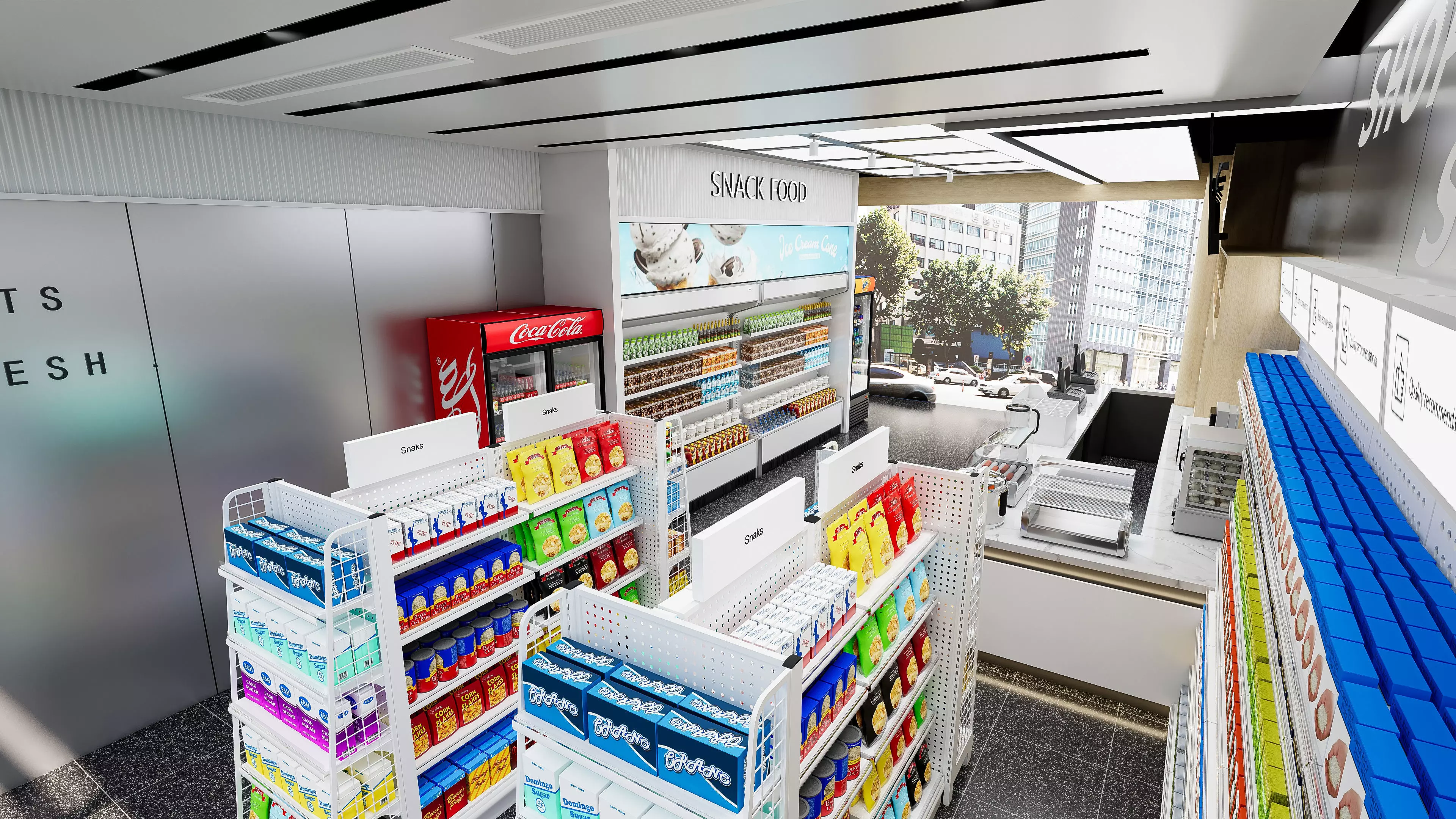 Supermarket Hypermarket Convenience Store 2 3D model_14