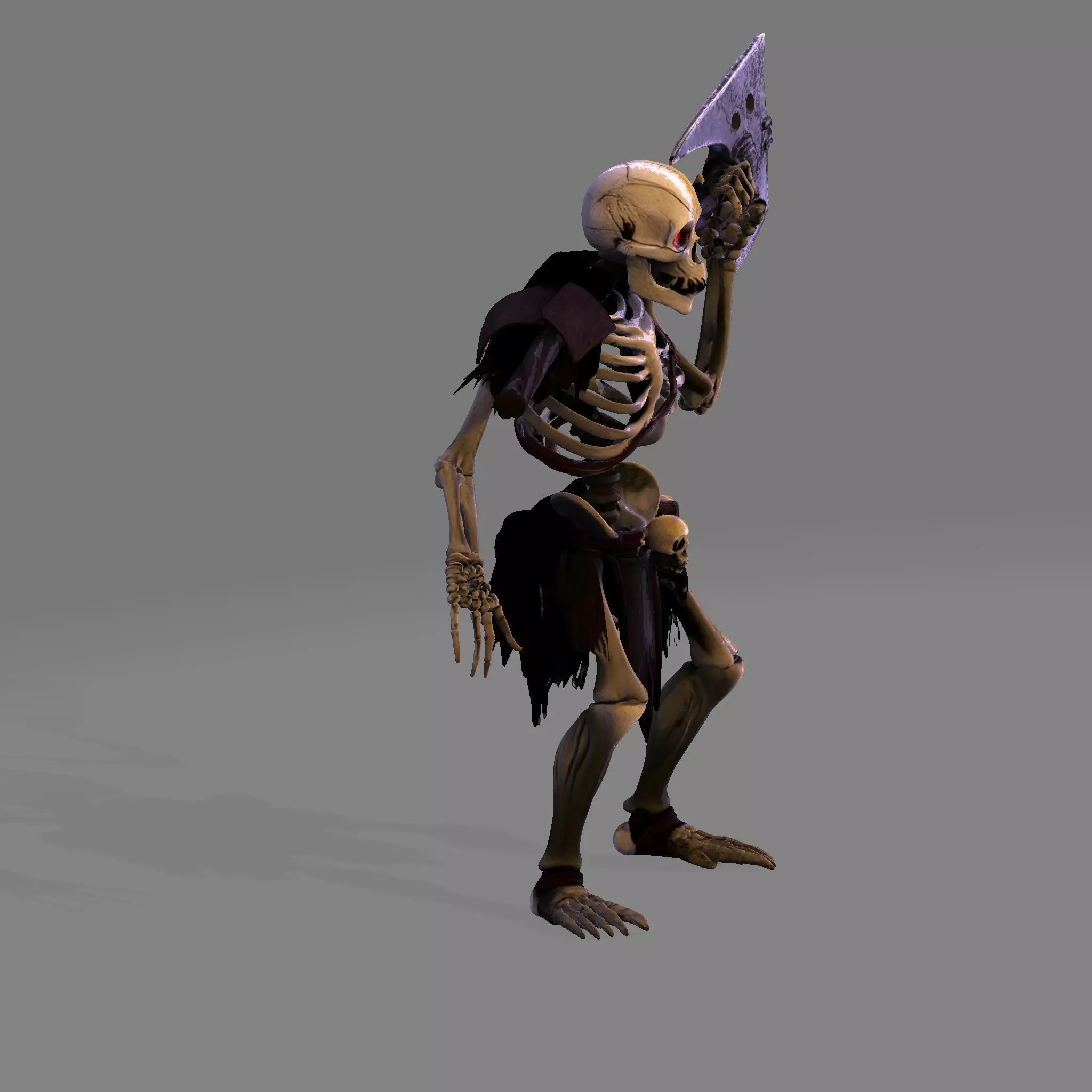Spooky Skeleton Fighter 3D print model_24