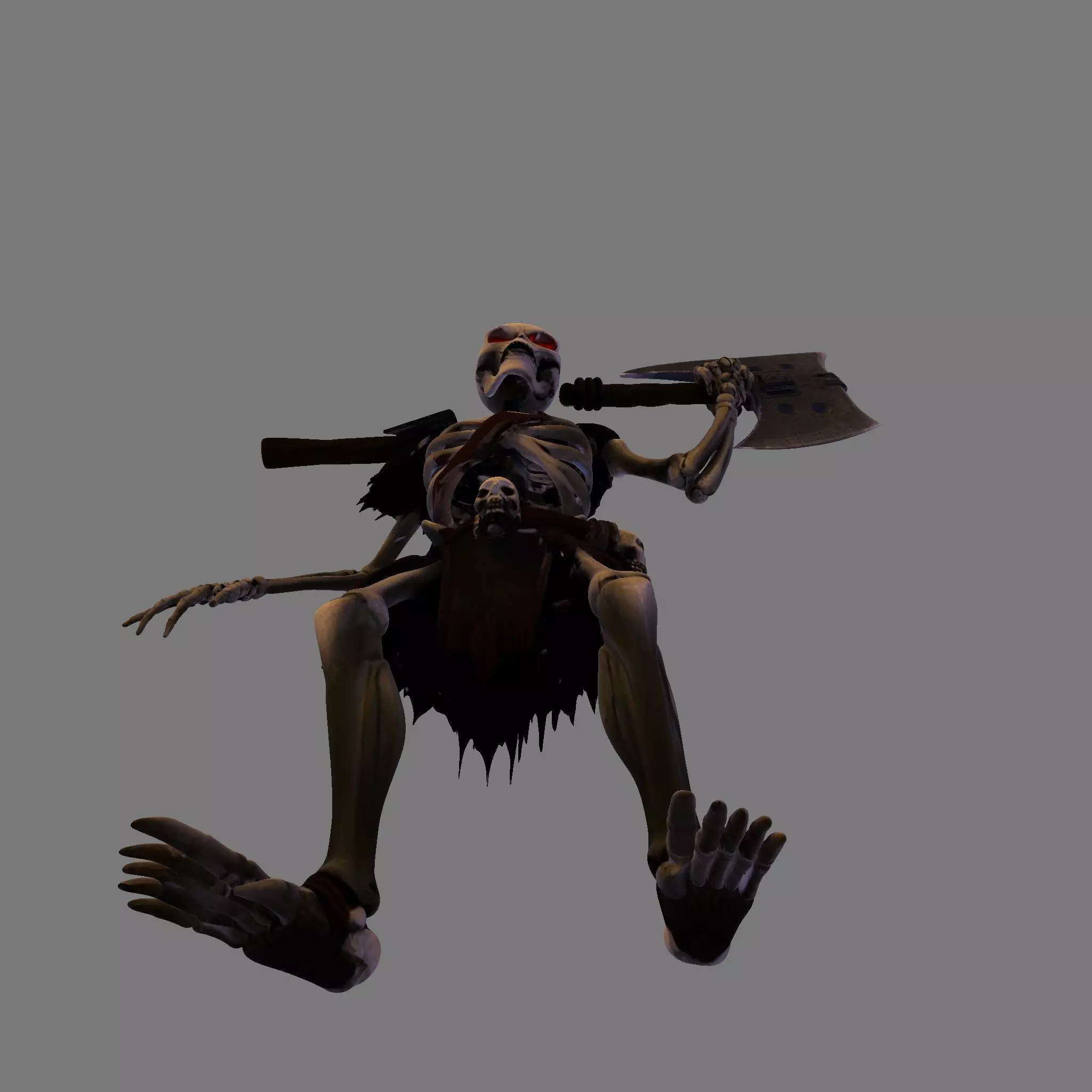 Spooky Skeleton Fighter 3D print model_28