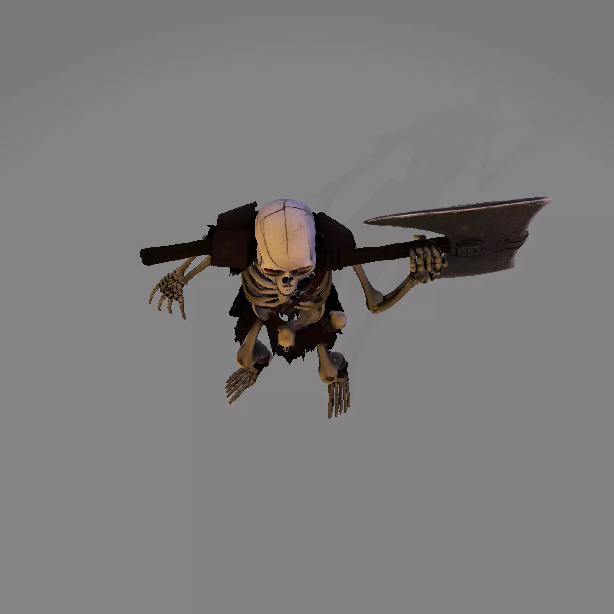 Spooky Skeleton Fighter 3D print model_30