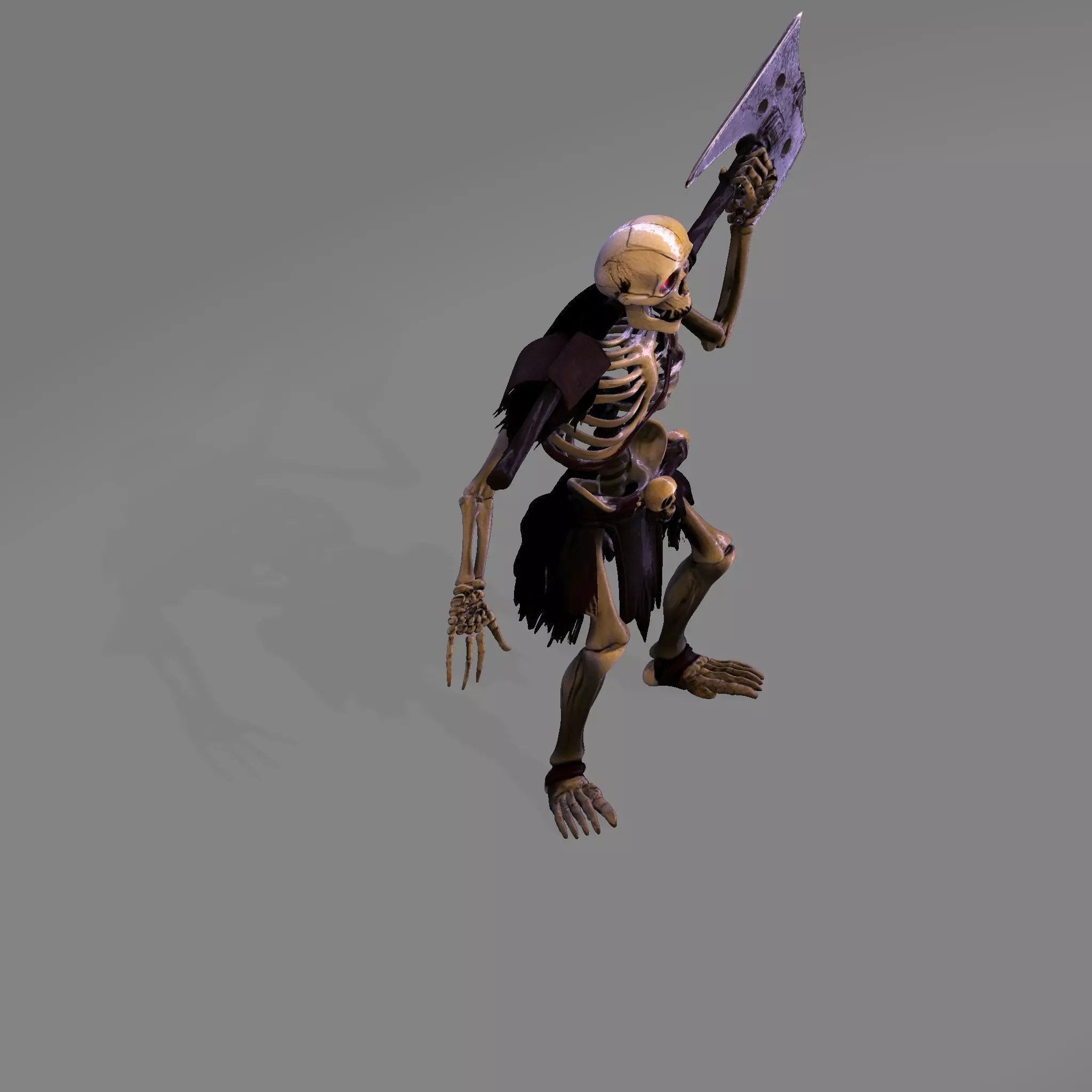 Spooky Skeleton Fighter 3D print model_27