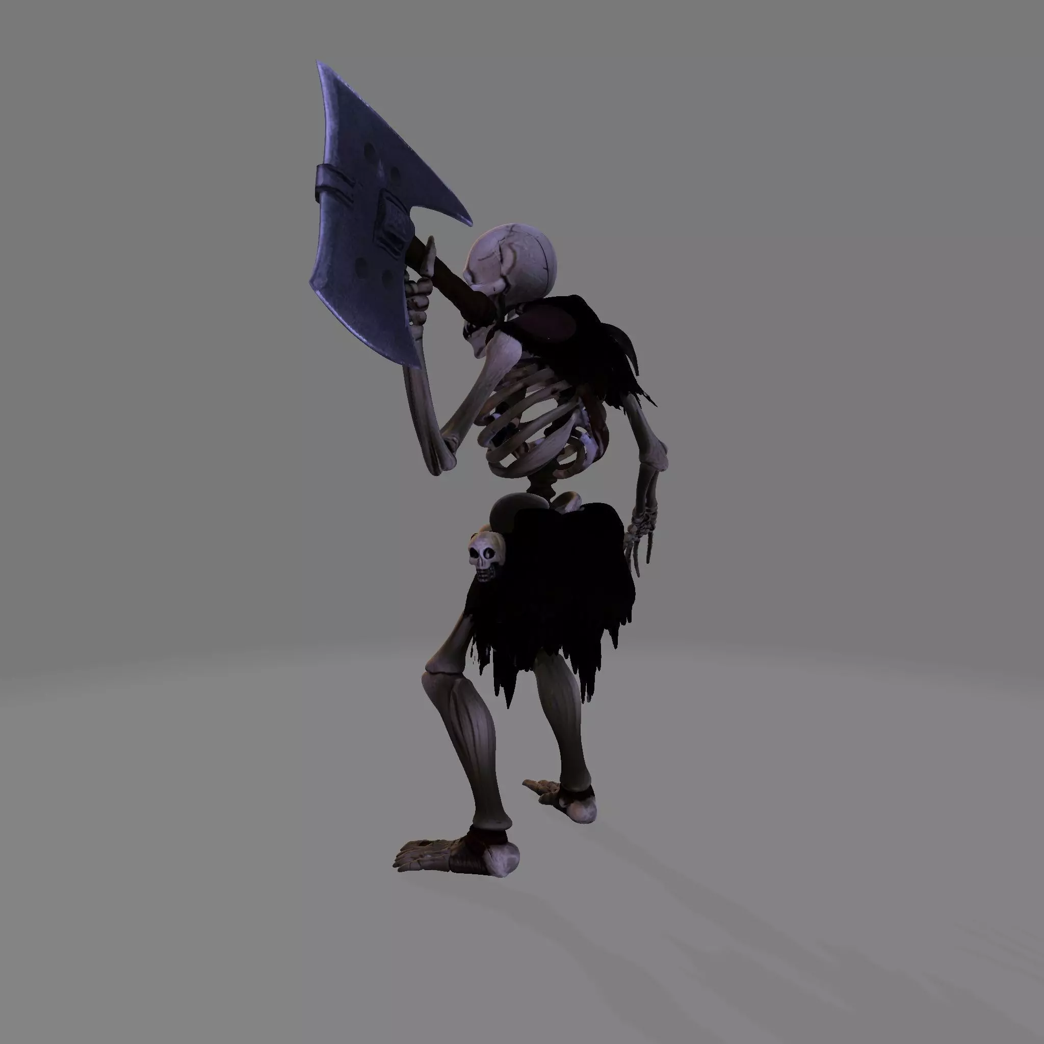 Spooky Skeleton Fighter 3D print model_12