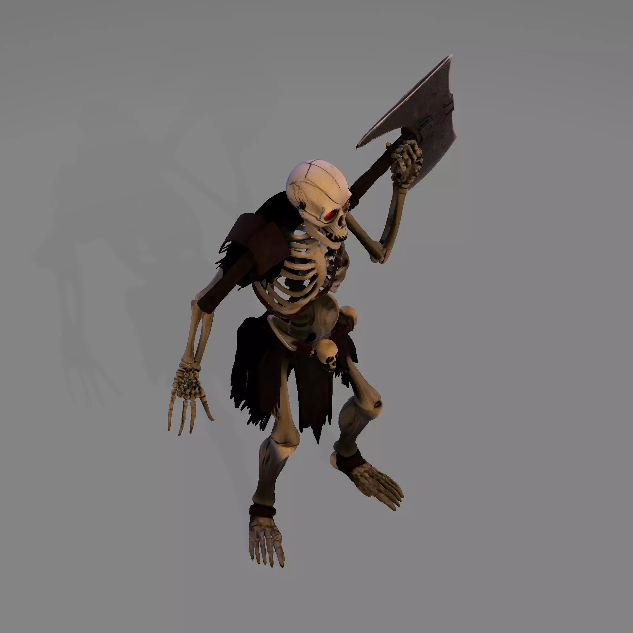 Spooky Skeleton Fighter 3D print model_23