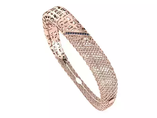 Custom Design Gold Bracelet 3D print model