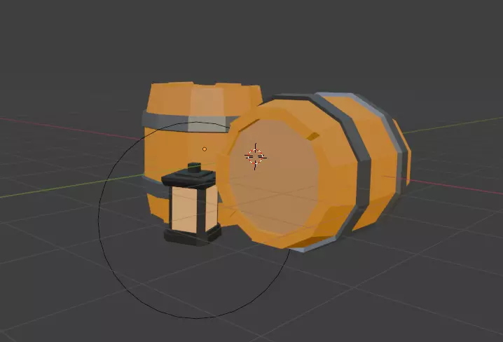 Low-Poly Barrel Low-poly 3D model_6