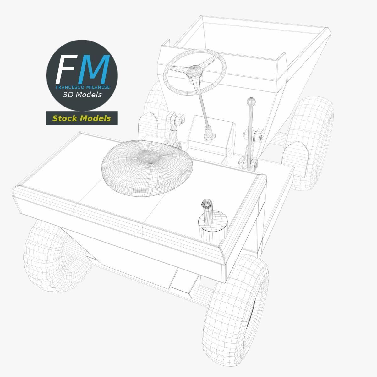 Tipper base mesh 3D model_8