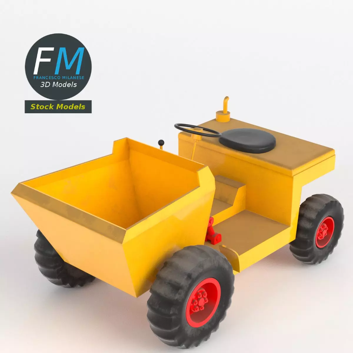 Tipper base mesh 3D model_0