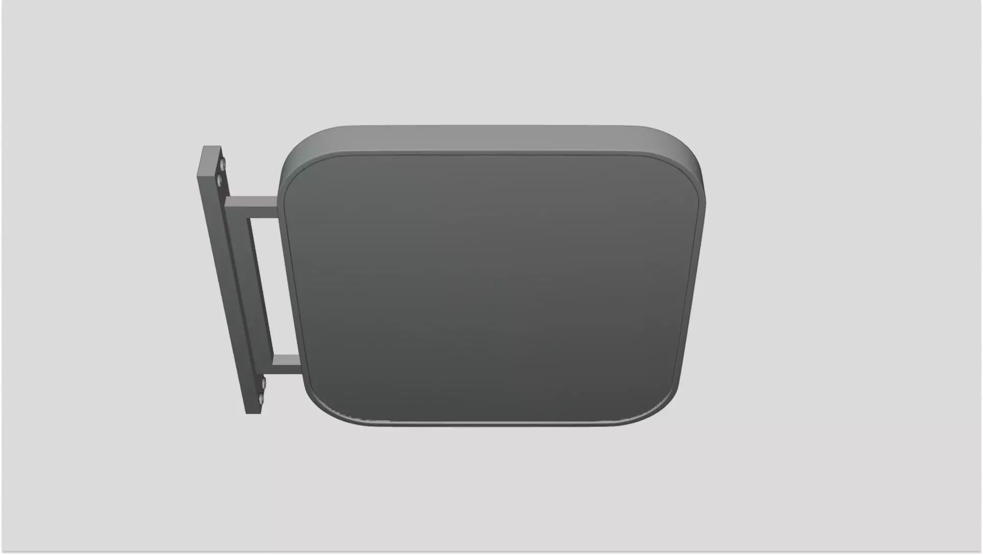 Signboard - Geometry Only No Textures No Materials 3D model_3