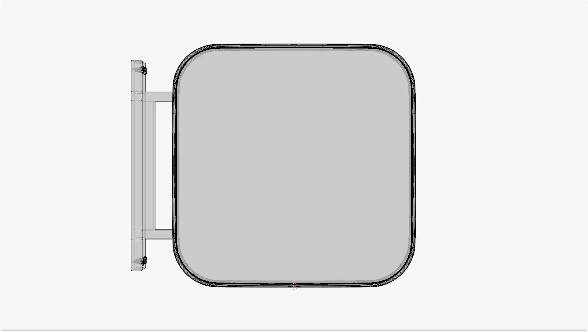 Signboard - Geometry Only No Textures No Materials 3D model_6