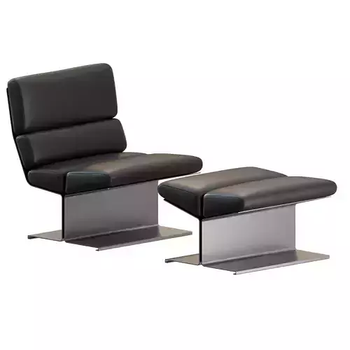 Lounge Chair by Paul Geoffroy for Uginox