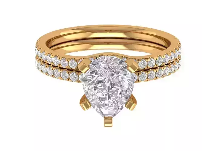 Pear Enagaement Ring