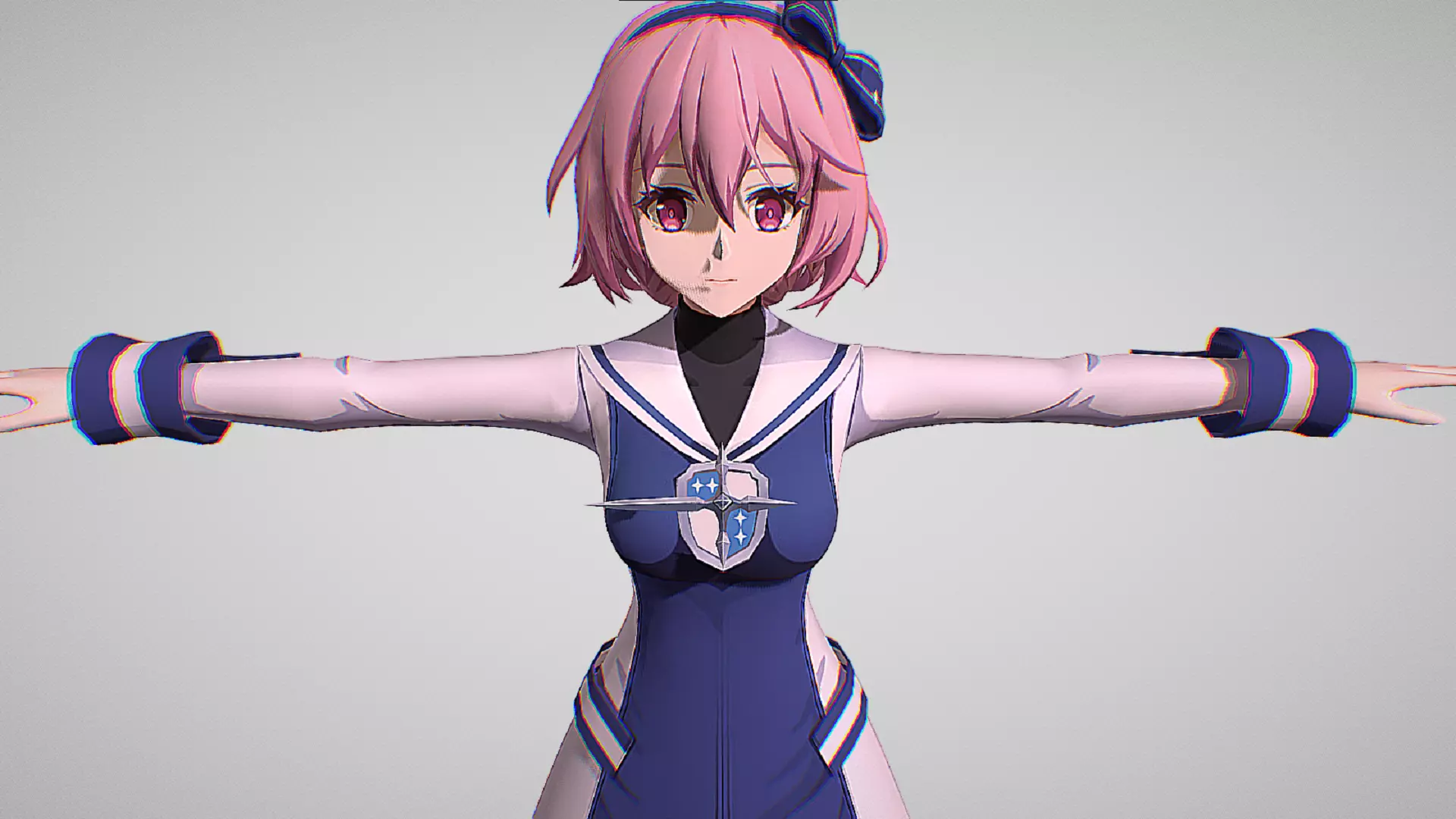 Dinatan - Camelot Academy Uniform - Aster Tatariqus - Cute Girl Low-poly 3D model