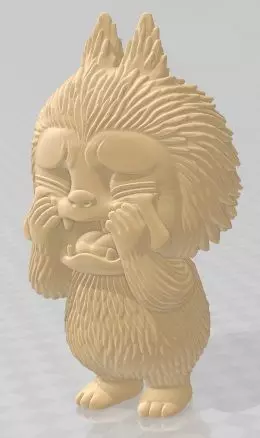 Labubu - Crying Printable 3D print model_1