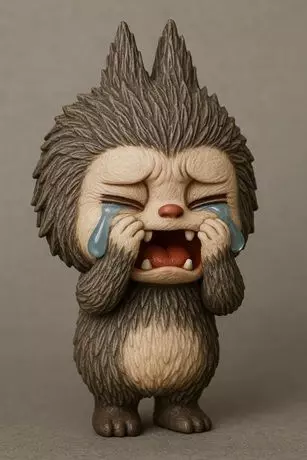 Labubu - Crying Printable 3D print model_0