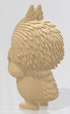 Labubu - Crying Printable 3D print model_4