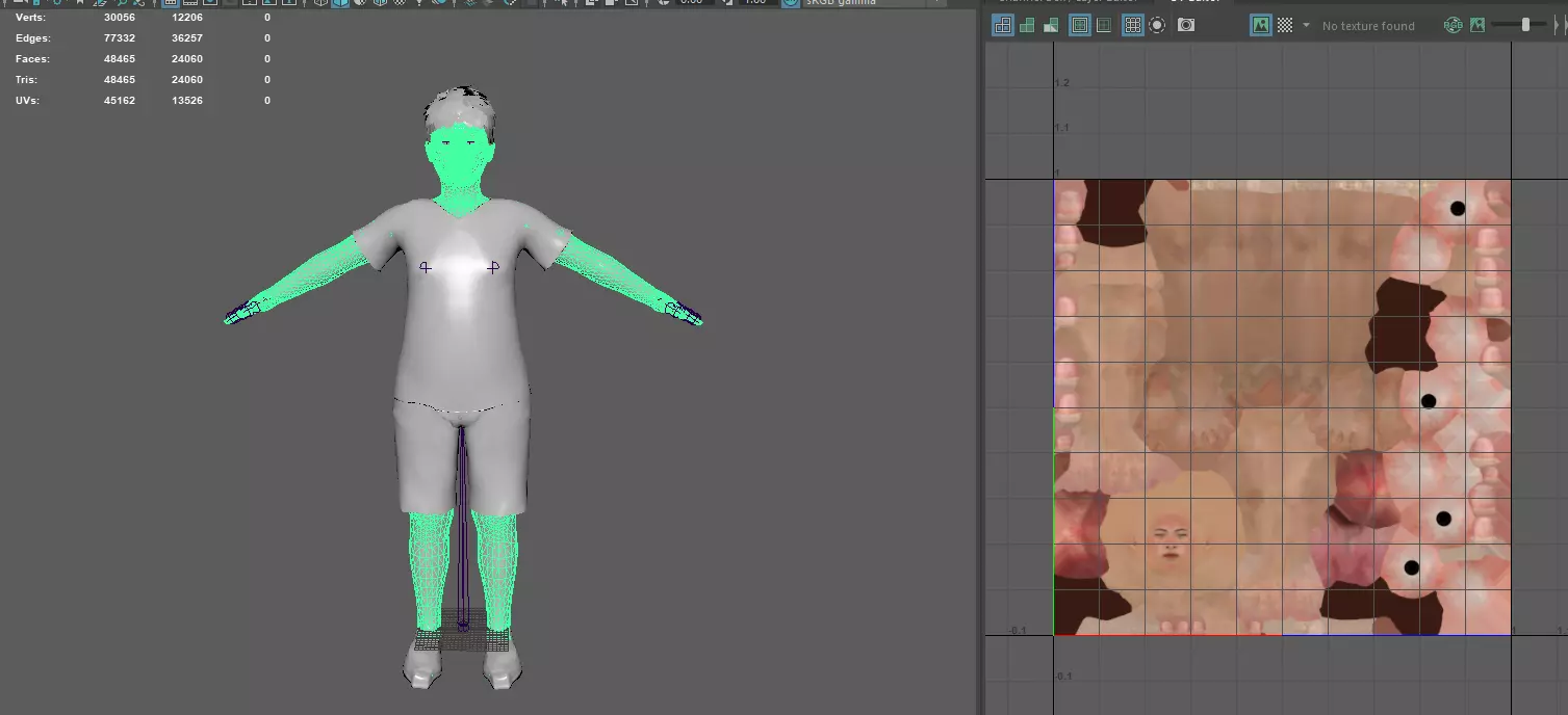 ASIAN FAT BOY CHILD KIDS -Realistic 3D Character Low-poly 3D model_14