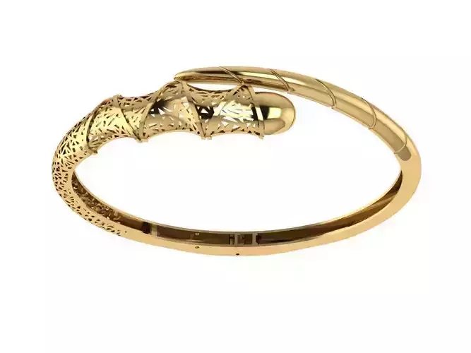 Custom Design Gold Bracelet 3D print model Custom Design Gold Bracelet 3D print model