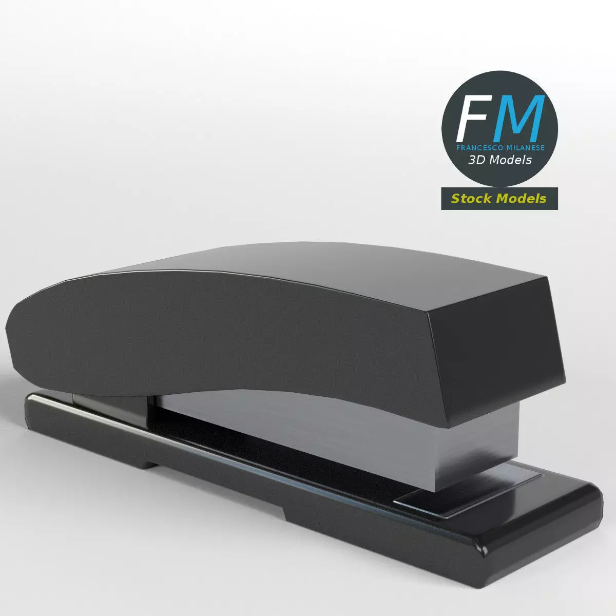 Stapler receipt printer 3D model_0