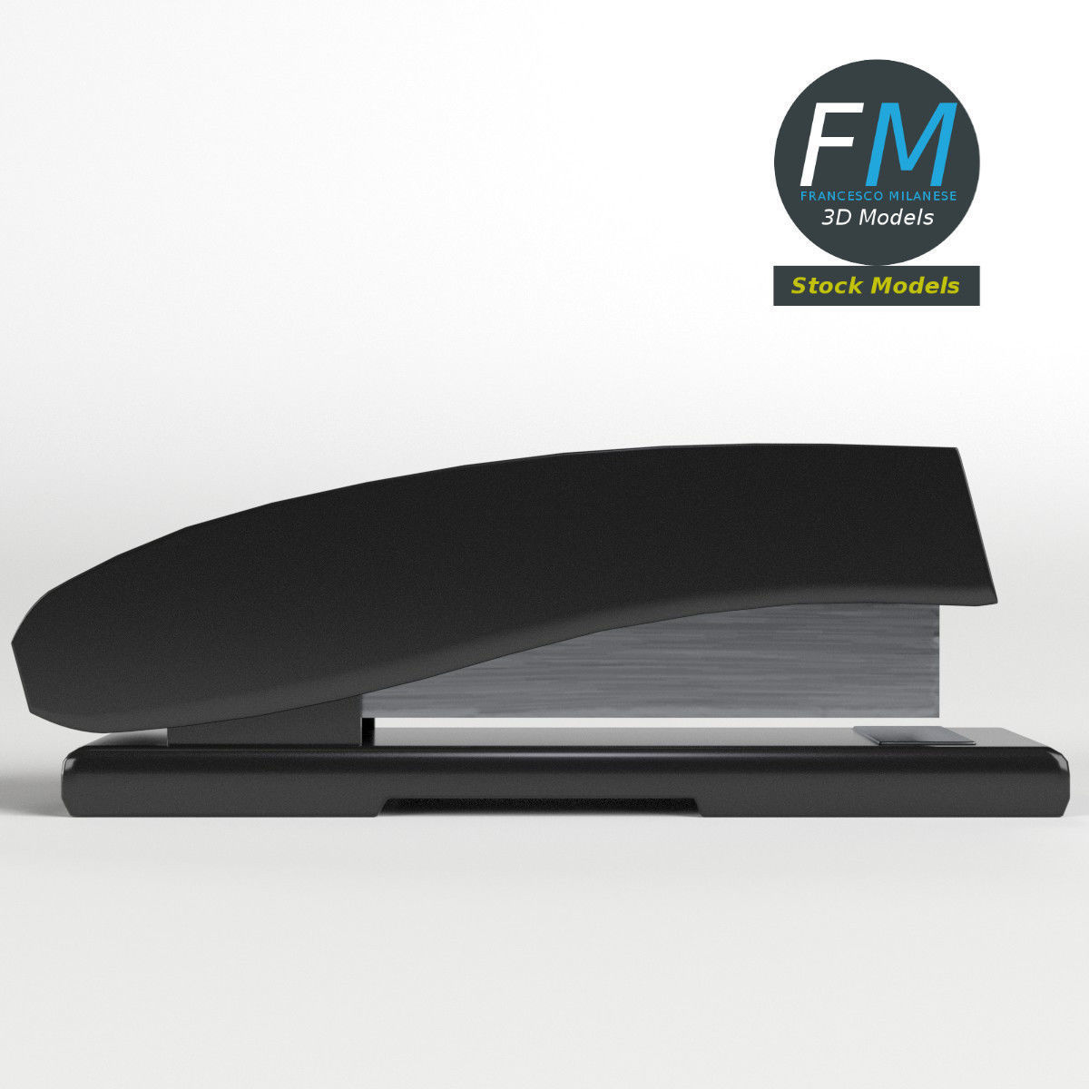 Stapler receipt printer 3D model_3