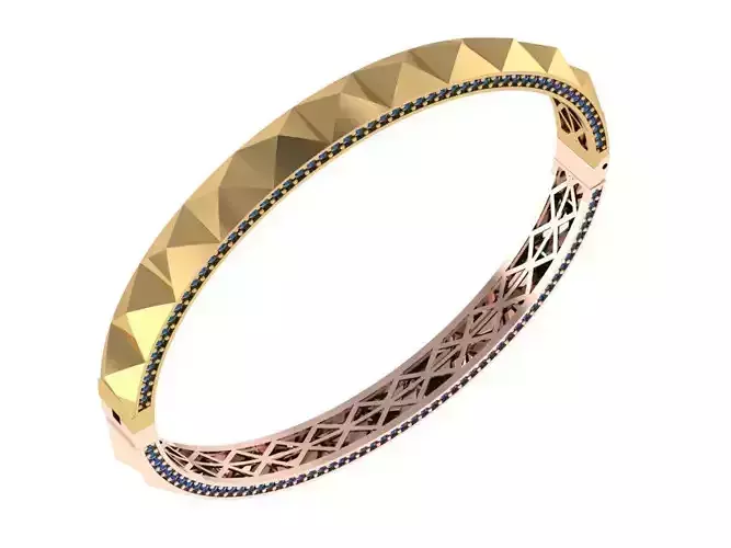 Custom Design Gold Bracelet 3D print model
